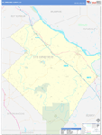Ste Genevieve County Wall Map Basic Style